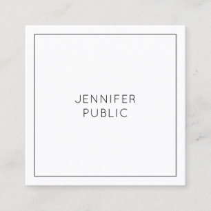 Moderne minimalistische elegante Template Kreative Quadratische Visitenkarte