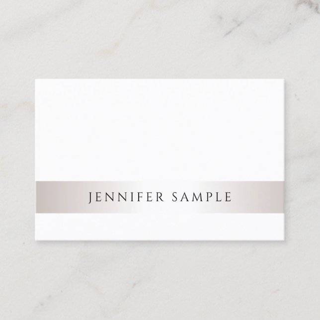 Moderne Minimalistische elegante Trendy Visitenkarte (Vorderseite)