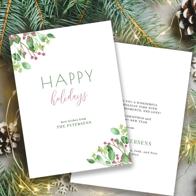 Moderne, minimalistische Feiertage Feiertagskarte (Von Creator hochgeladen)