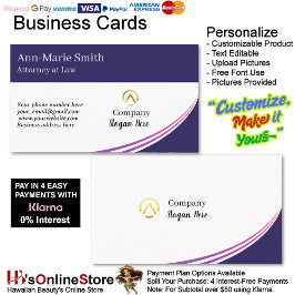 Moderne Minimalistische Firma Rosa Lila Navy Logo Visitenkarte