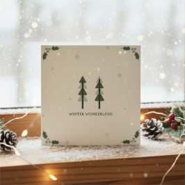 Moderne minimalistische Firmen-Weihnachtskarte Einladung
