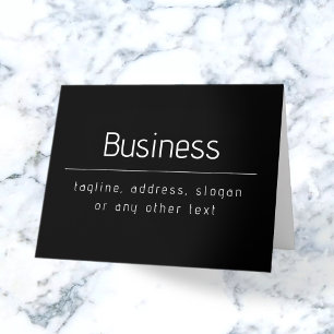Moderne minimalistische Firmenname & andere Inform Karte