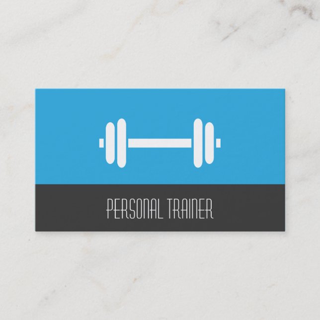 Moderne Minimalistische Fitness-persönliche Visitenkarte (Vorderseite)