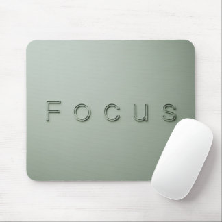 Moderne Minimalistische FOKUS Zitat Sagegrüne Ästh Mousepad