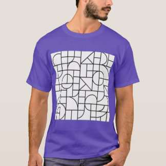 Moderne Minimalistische Formen T-Shirt