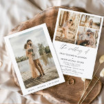 Moderne Minimalistische Foto Hochzeit Einladung<br><div class="desc">Einladung zum Hochzeitsfeiern mit Foto vorne und vier (4) hinten. Die Einladungen zur Hochzeit enthalten eine moderne,  handgeschriebene,  kursive Schriftzeichen-Typografie,  die elegant,  einfach und modern ist,  nachdem Sie minimalistisch einfache Hochzeitsfeier.</div>
