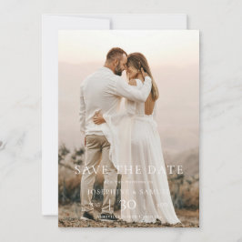 Moderne Minimalistische Foto-Hochzeit - Termin vor Save The Date