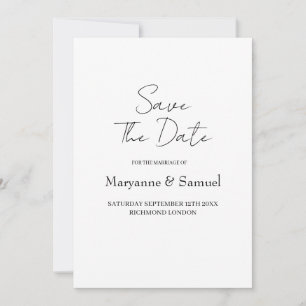 Moderne Minimalistische Fotografie Save-the-Date-K Save The Date