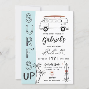 Moderne Minimalistische Geburtstagsparty Einladung