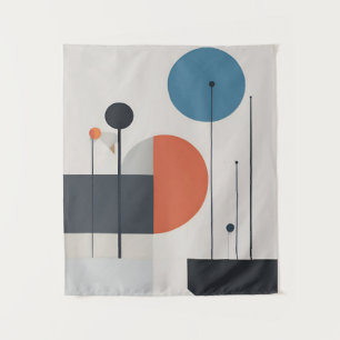 Moderne Minimalistische geometrische Abstrakte Kun Wandteppich