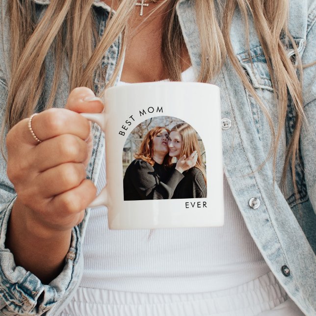 Moderne Minimalistische Geschenke der besten Mama  Kaffeetasse (Von Creator hochgeladen)