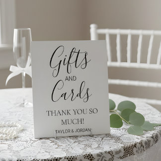 Moderne Minimalistische Geschenke und Karten Sockelschild