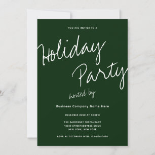 Moderne Minimalistische Gesellschaft Typografie Ho Einladung
