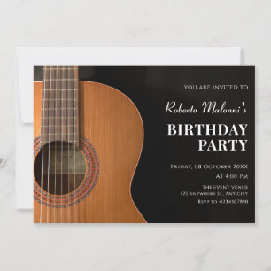 Moderne minimalistische Gitarre Einladung