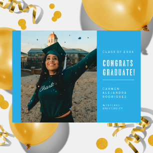 MODERNE MINIMALISTISCHE GLÜCKWUNSCH GRADUATE INVIT EINLADUNG