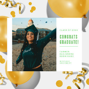 MODERNE MINIMALISTISCHE GLÜCKWUNSCH GRADUATE INVIT EINLADUNG