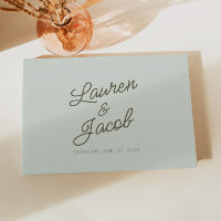 Moderne Minimalistische Grüne Hochzeit