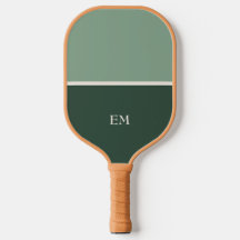 Moderne minimalistische grüne monogrammierte Initi