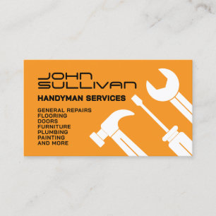 Moderne minimalistische Handwerker Visitenkarte