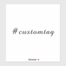 Moderne Minimalistische Hashtag-Design