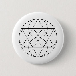Moderne Minimalistische Heilige Geometrie Abstrakt Button