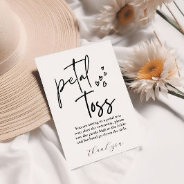 Moderne Minimalistische Hochzeit: Die Petal Toss K Einladung