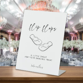 Moderne Minimalistische Hochzeit Drehte Flop Danci Sockelschild