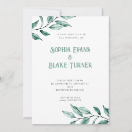 Moderne Minimalistische Hochzeit Einladung