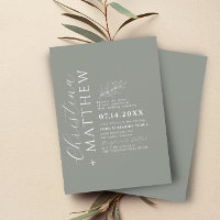Moderne Minimalistische Hochzeit