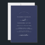 Moderne Minimalistische Hochzeit Einladung<br><div class="desc">Hübschere Einladungen für Hochzeiten im Kleinen Bayleigh Store!</div>