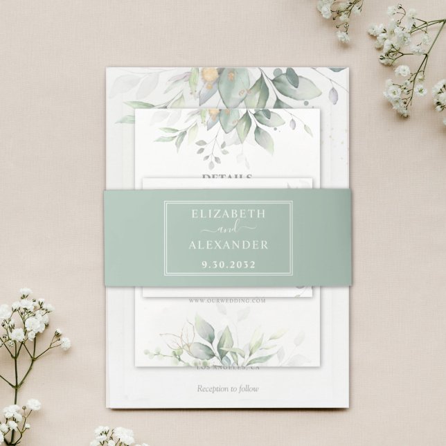 Moderne, minimalistische Hochzeit Einladungsbanderole (Von Creator hochgeladen)