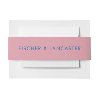 Moderne Minimalistische Hochzeit Einladungsbanderole