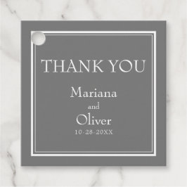 Moderne Minimalistische Hochzeit Geschenkanhänger