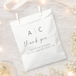 Moderne Minimalistische Hochzeit Geschenktütchen