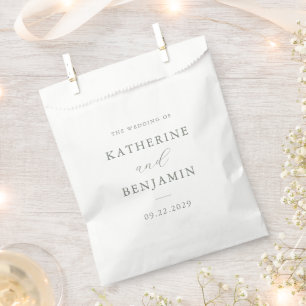 Moderne Minimalistische Hochzeit in Grün Geschenktütchen