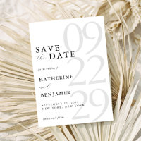 Moderne Minimalistische Hochzeit in Schwarz und We