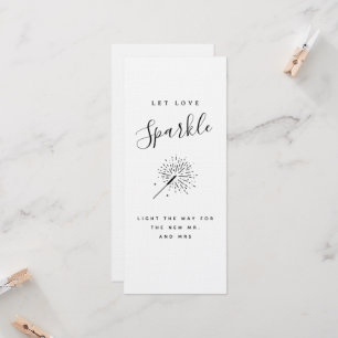 Moderne minimalistische Hochzeit - Lass Liebe funk Einladung