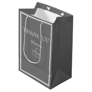 Moderne Minimalistische Hochzeit Mittlere Geschenktüte