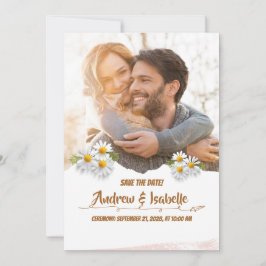 Moderne Minimalistische Hochzeit Save The Date