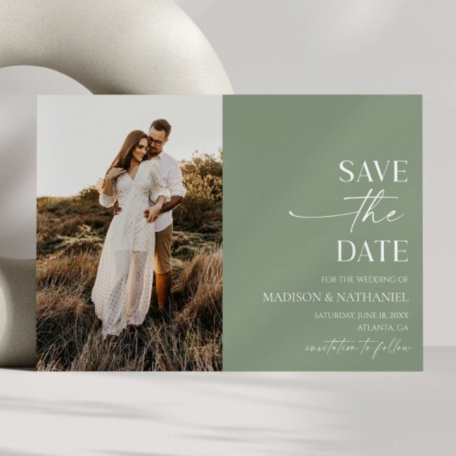 Moderne Minimalistische Hochzeit Save The Date (Von Creator hochgeladen)