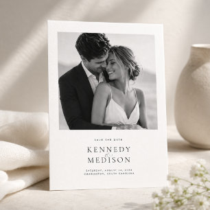 Moderne Minimalistische Hochzeit - Save-the-Date-K Save The Date