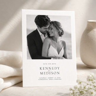 Moderne Minimalistische Hochzeit - Save-the-Date-K Save The Date