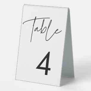 Moderne minimalistische Hochzeit Tischaufsteller