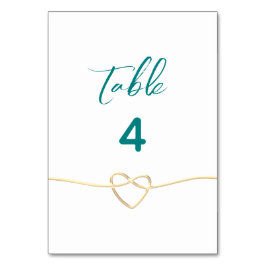 Moderne Minimalistische Hochzeit Tischnummer