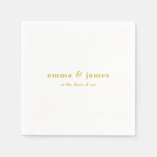 Moderne Minimalistische Hochzeit von Napkins Serviette
