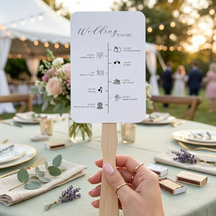 Moderne Minimalistische Hochzeitkarte Fächer