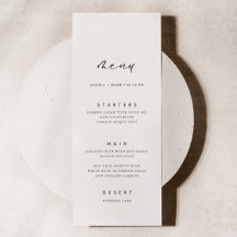Moderne Minimalistische Hochzeitkarte