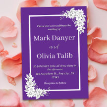 Moderne Minimalistische Hochzeitseinladung - Einfa