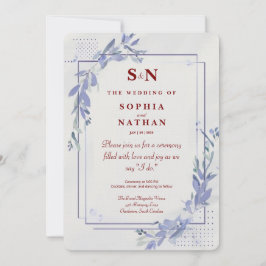 Moderne Minimalistische Hochzeitseinladung Einladung