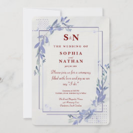 Moderne Minimalistische Hochzeitseinladung Einladung